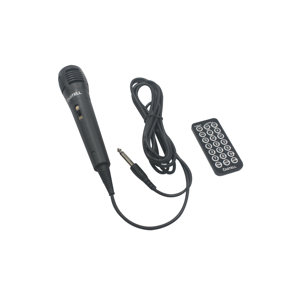 CAJA AMPLIFICADA DE 15" BLOETOOTH USB MP3 MEMORY CARD 90.000W PMPO NEGRO/-CASTELL