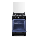 COCINA DE 4Q 24" TERMOPRESION TABLERO DE ACERO INOXCIDABLE NEGRO/-INDURAMA