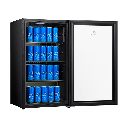 VITRINA REFRIGERADORA 94LT NO FROST VIDRIO PANORAMICO 83.5X47.5X44.8CM NEGRO/-INDURAMA VFV-120