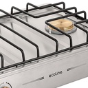 COCINETA INDUSTRIAL A GAS DE 2Q 28" ENC/ELEC PARRILLA FUNDIDA 54X73.2X18CM PLATEADO/INOX -ECOLINE