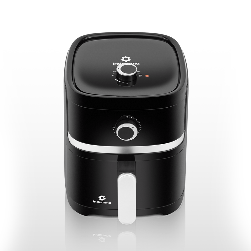FREIDORA DE AIRE 4.2LT 8 FUNCIONES 80º A 200º TEMPERATURA AJUSTABLE 34.2X28.5X34CM NEGRO/-INDURAMA