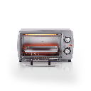 HORNO TOSTADOR DE 10LT PERMITE ASAR CARNE O VEGETALES DORAR PAN 22.5X33X39.5CM INOX/SILVER -INDURAMA