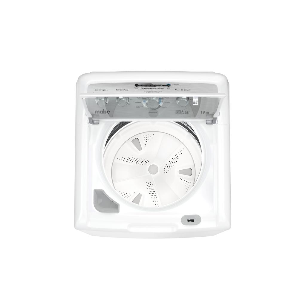 LAVADORA 19KG 11 CICLOS AUTOMATICA 6 NIVELES 68X67.8X111.63CM BLANCO/-MABE
