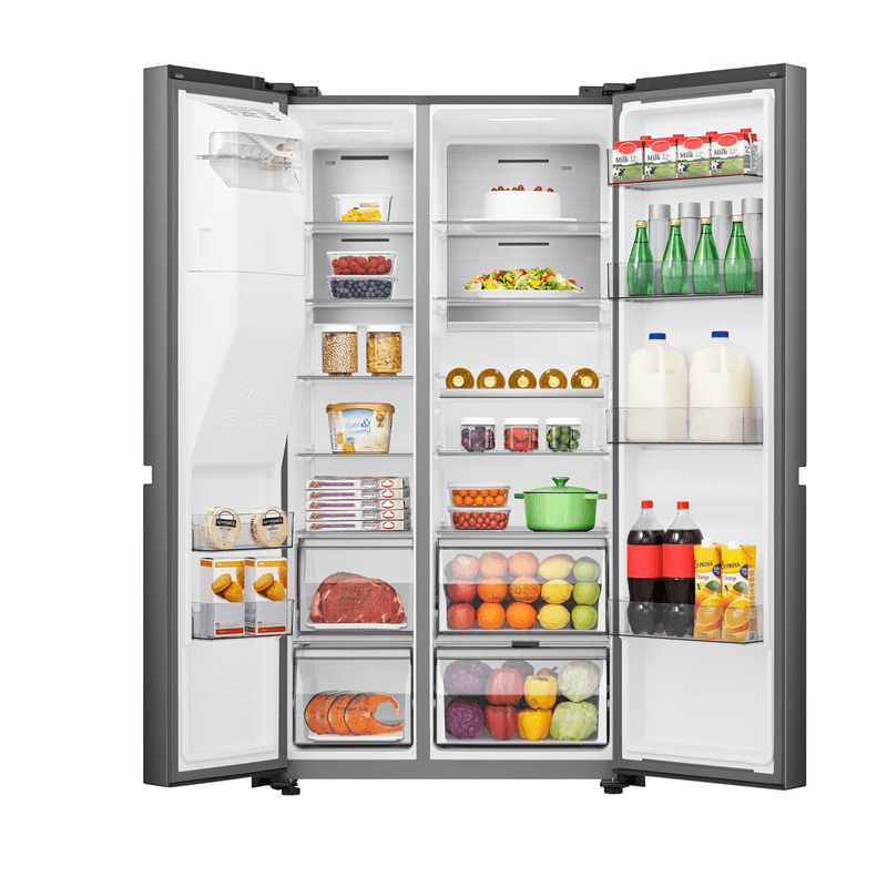 REFRIGERADORA SIDE BY SIDE 669LT INVERT 179X73X91CM -INDURAMA