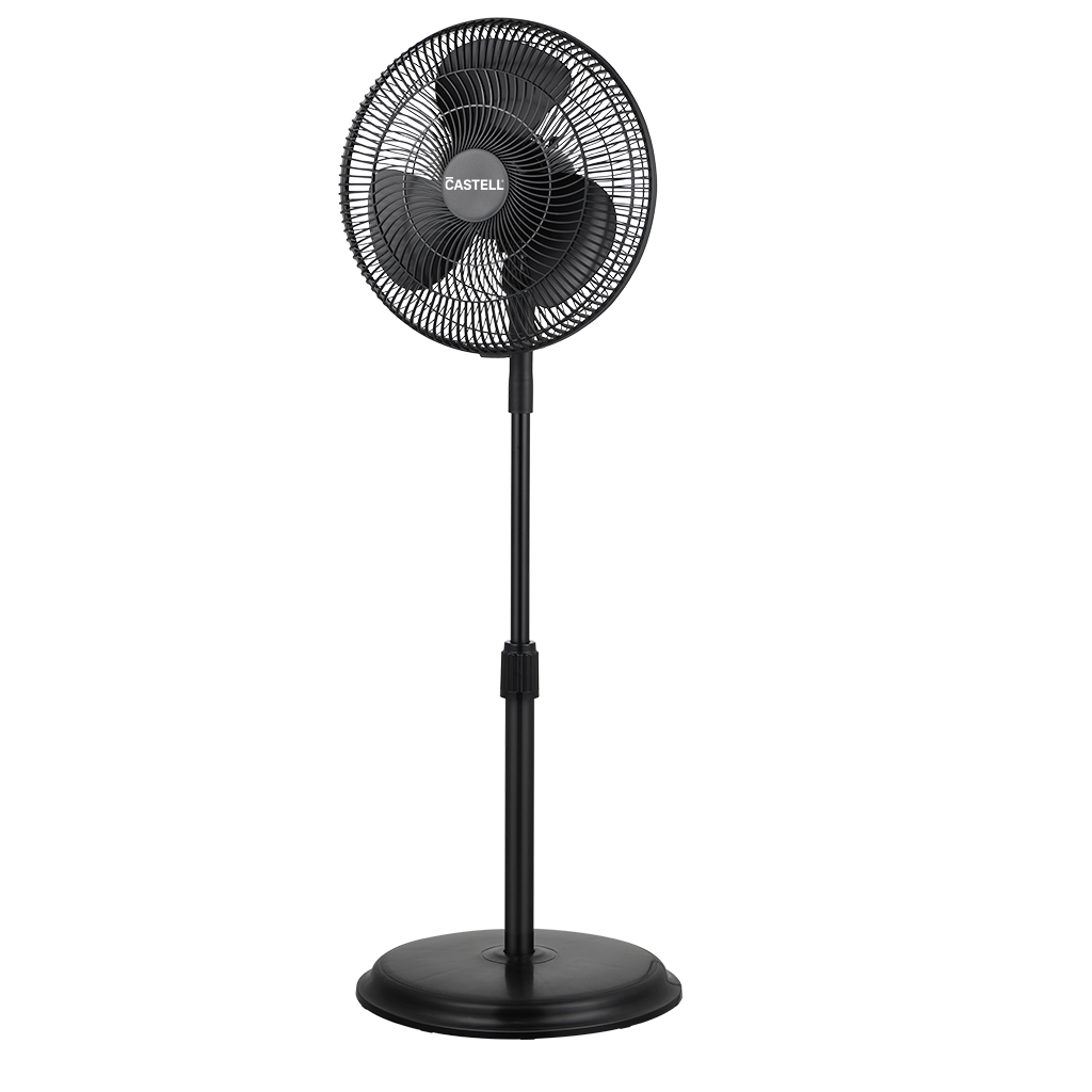 VENTILADOR DE PEDESTAL 16" 32W 3 ASPAS 46.4X13.2X55CM NEGRO/-CASTELL