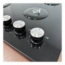 ENCIMERA EMPOTRABLE A GAS VIDRIO 4Q NEGRO RCA