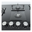 ENCIMERA A GAS 5Q VIDRIO TEMPLADO NEGRO RCA