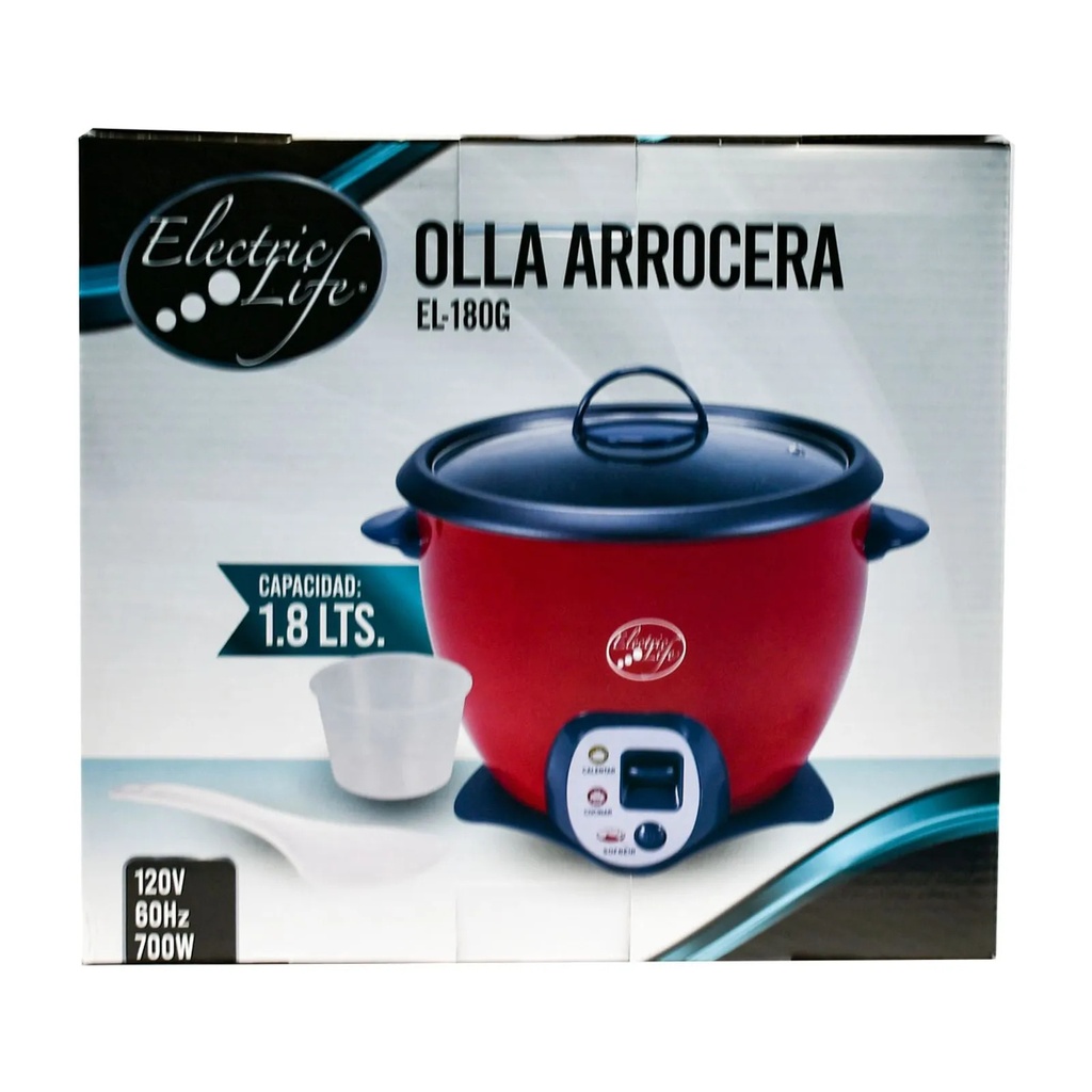 ARROCERA 3EN1 1.8LT EL-180G ROJO-ELECTRIC LIFE