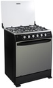 COCINA MACARENA 30" 5Q HORNO CON GRILL NEGRO/MATE-ECOLINE