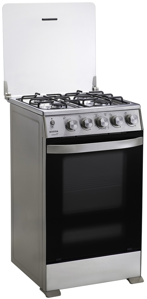 COCINA ERIKA 21" 4Q HORNO CON GRILL INOX/-ECOLINE