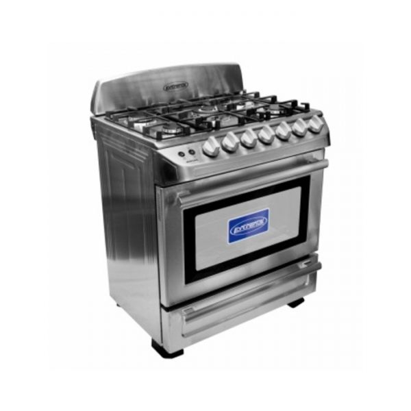 COCINA 5Q CON HORNO GRILL INOX-CONTINENTAL