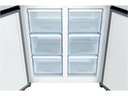 REFRIGERADORA 460LT CROSS DOOR INVERSOR ECOLOGICO PLATEADO-TCL