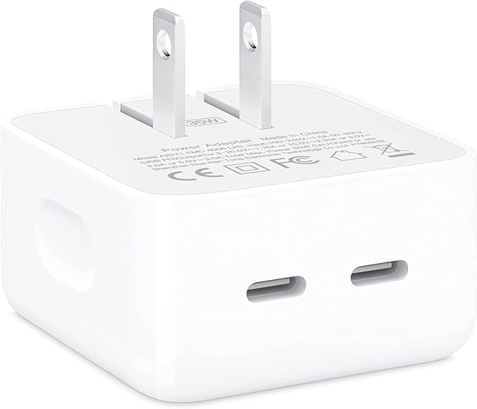 ADAPTADOR POWER 35W DUAL USB BLANCO-APPLE