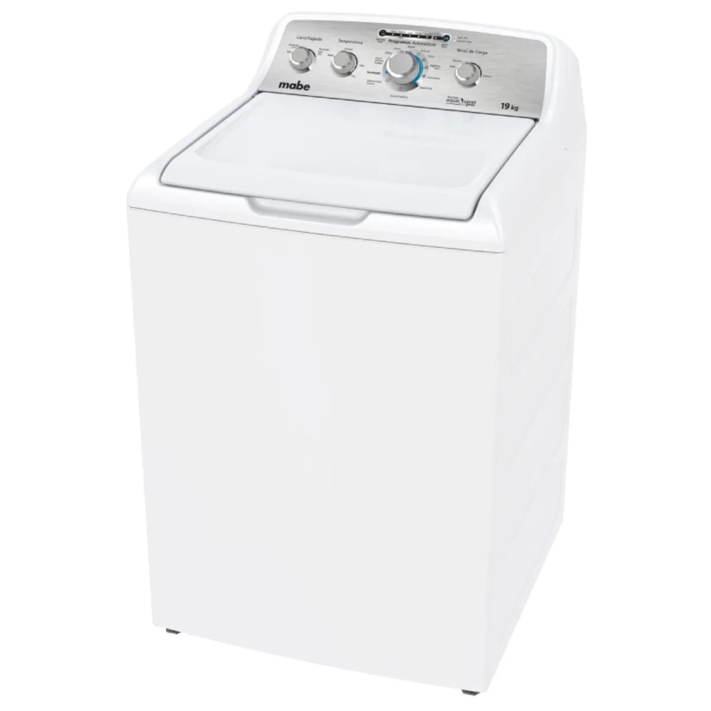 LAVADORA 19KG 11 CICLOS AUTOMATICA 6 NIVELES 68X67.8X111.63CM BLANCO/-MABE