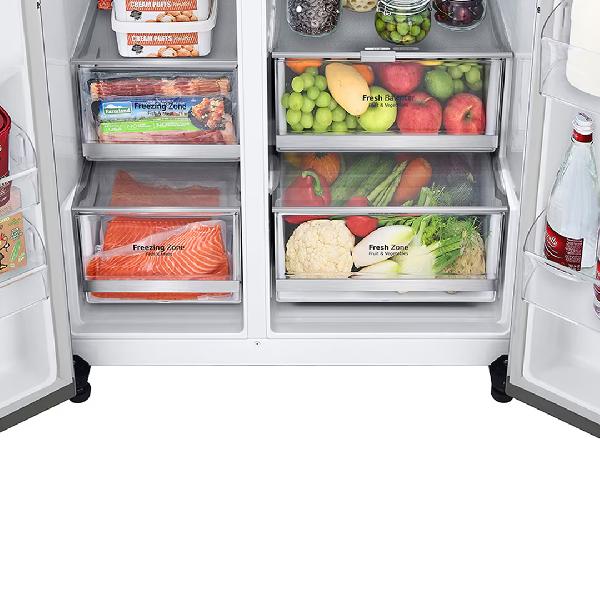 REFRIGERADORA SIDE BY TOP MOUNT 601LT DOOR COOLING  -LG