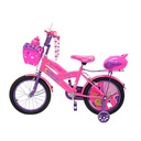 BICICLETA DE NIÑA ARO 16" CON MOCHILA Y CASCO 1609 -CRECER