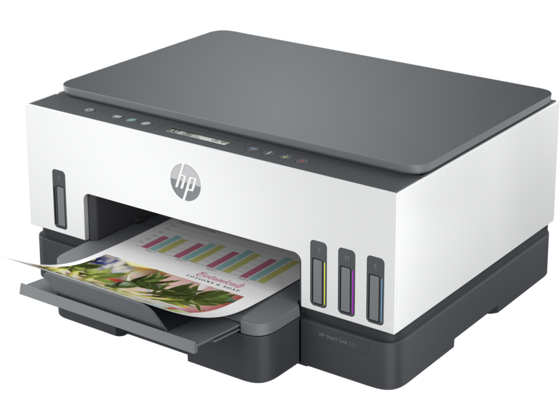 IMPRESORA HP MULTIFUNCION IMPRIME/COPIA Y SCANEA WIFI SMART TANK GRIS/BLANCO