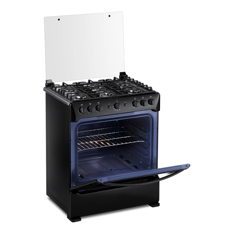 COCINA A GAS SORRENTO MAXGRILL ZAFIRO NEGRO-INDURAMA
