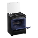 COCINA A GAS SORRENTO MAXGRILL ZAFIRO NEGRO-INDURAMA