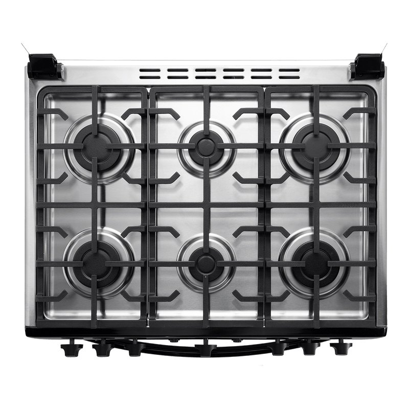 COCINA A GAS SORRENTO MAXGRILL ZAFIRO NEGRO-INDURAMA