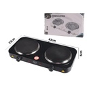 COCINETA ELECTRICA 2 HORNILLA NEGRO/-ELECTRIC LIFE