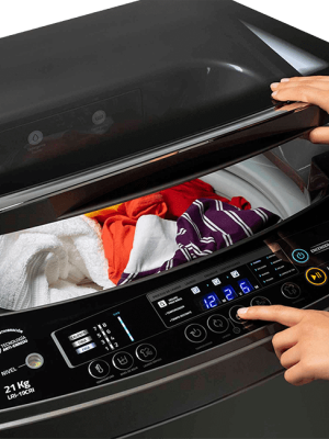 LAVADORA AUTOMATICA 21KG CROMADA-INDURAMA