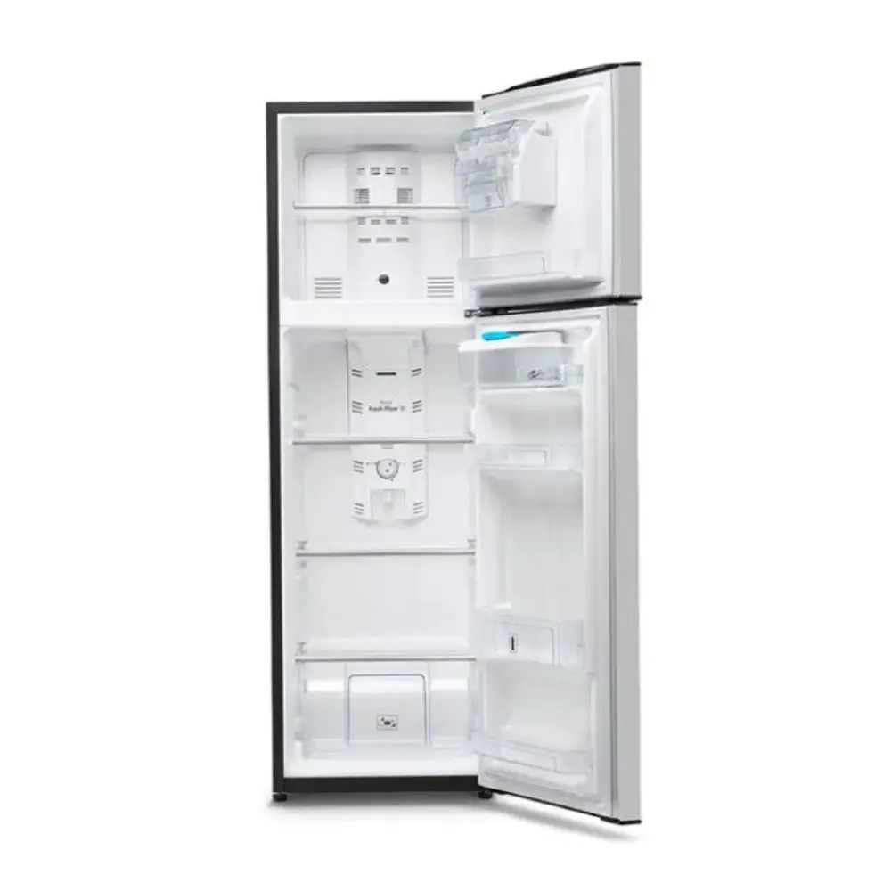 REFRIGERADORA 250LT 2 PUERTAS TOP FREEZER NO FROST PLATA-MABE