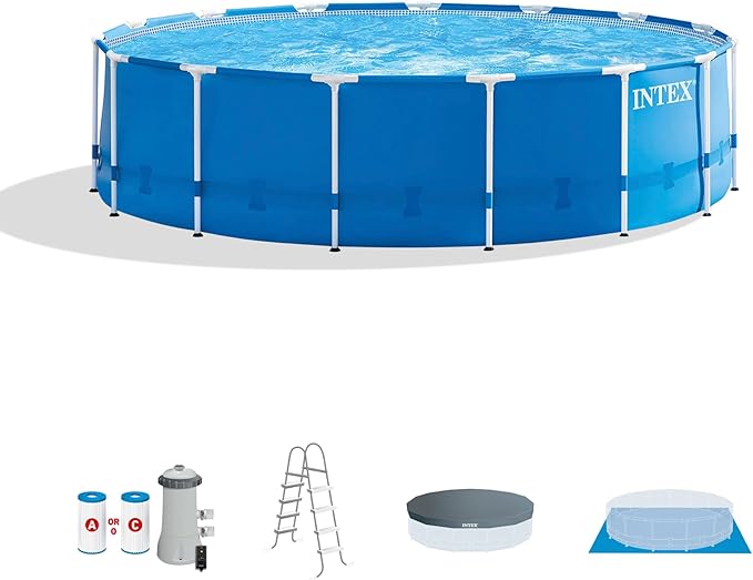 PISCINA RED METALICA 4.57X4.57X1.22 AZUL-INTEX