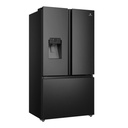 REFRIGERADORA SBS FRENCH DOOR 674LT 2 PUERTAS Y 1 BANDEJA 73X91X179CM NEGRO/-INDURAMA