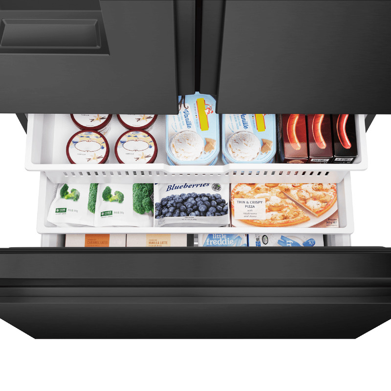 REFRIGERADORA SBS FRENCH DOOR 674LT 2 PUERTAS Y 1 BANDEJA 73X91X179CM NEGRO/-INDURAMA