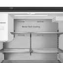 REFRIGERADORA SBS FRENCH DOOR 674LT 2 PUERTAS Y 1 BANDEJA 73X91X179CM NEGRO/-INDURAMA