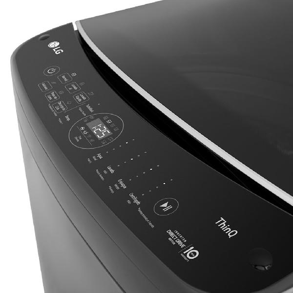 LAVADORA 21KG INVERTER AI DD™ DE CARGA SUPERIOR 63.2X67X104CM GRAFITO/NEGRO -LG