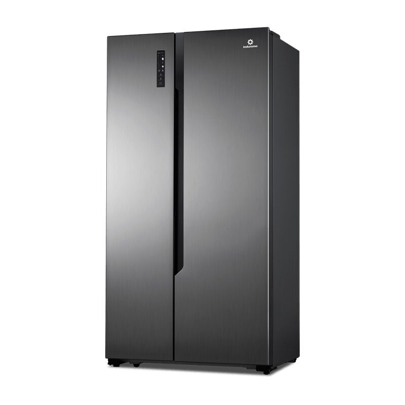 REFRIGERADORA SYDE BY SYDE INVERT 566LT LAMINA ANNTIHUELLA 73X98X189 CROMA - INDURAMA