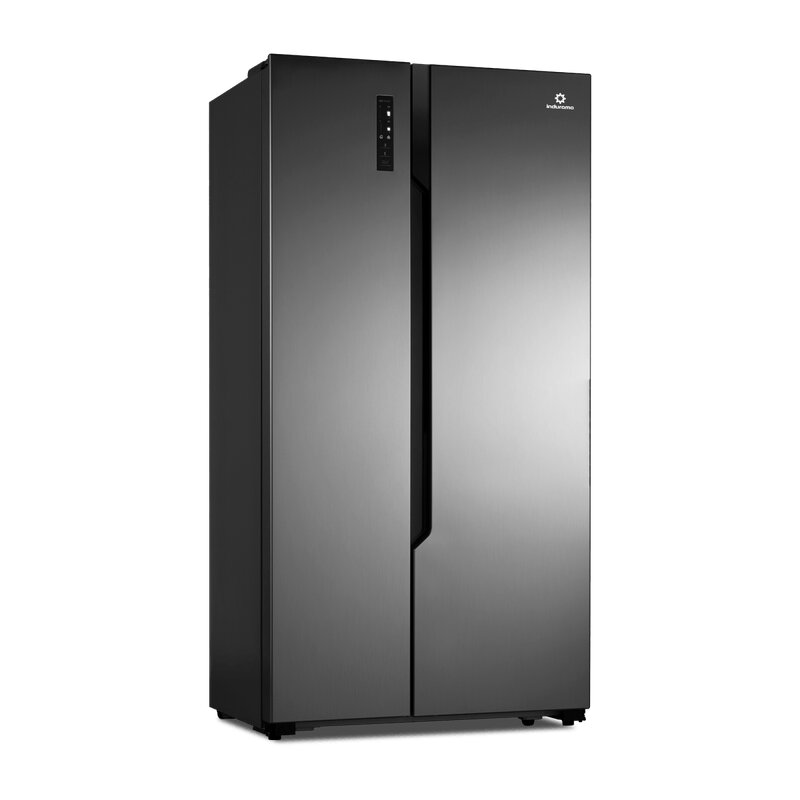 REFRIGERADORA SYDE BY SYDE INVERT 566LT LAMINA ANNTIHUELLA 73X98X189 CROMA - INDURAMA