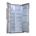 REFRIGERADORA SYDE BY SYDE INVERT 566LT LAMINA ANNTIHUELLA 73X98X189 CROMA - INDURAMA