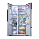 REFRIGERADORA SYDE BY SYDE INVERT 566LT LAMINA ANNTIHUELLA 73X98X189 CROMA - INDURAMA