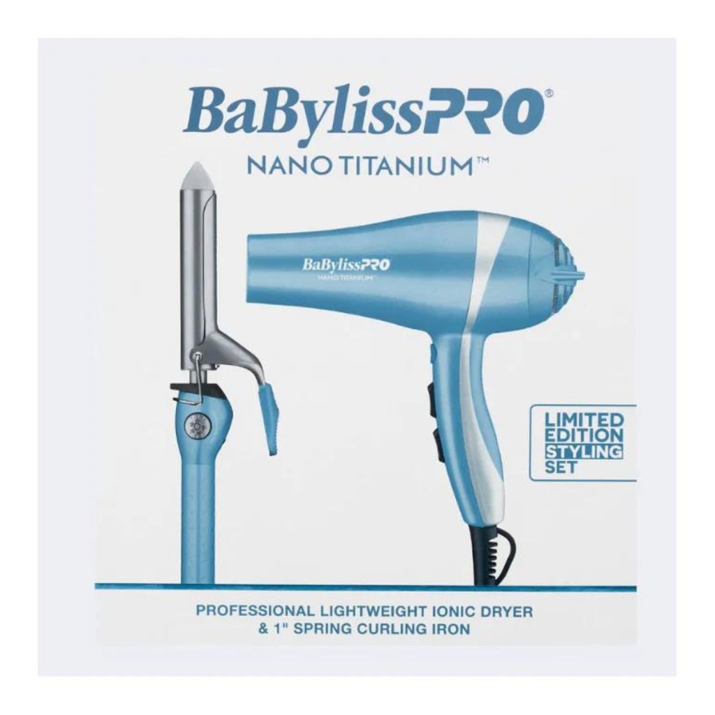 SECADORA DE CABELLO Y PINZA RIZADORA 1" -BABYLISS