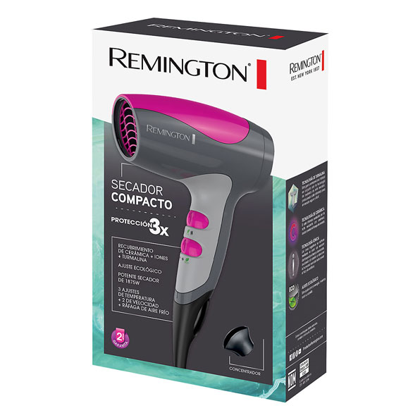SECADORA DE CABELLO 3 VELOCIDADES 2 TEMP. 1875W -REMINGTON