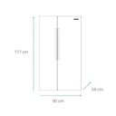 REFRIGERADORA SIDE BY SIDE INOX/-MABE