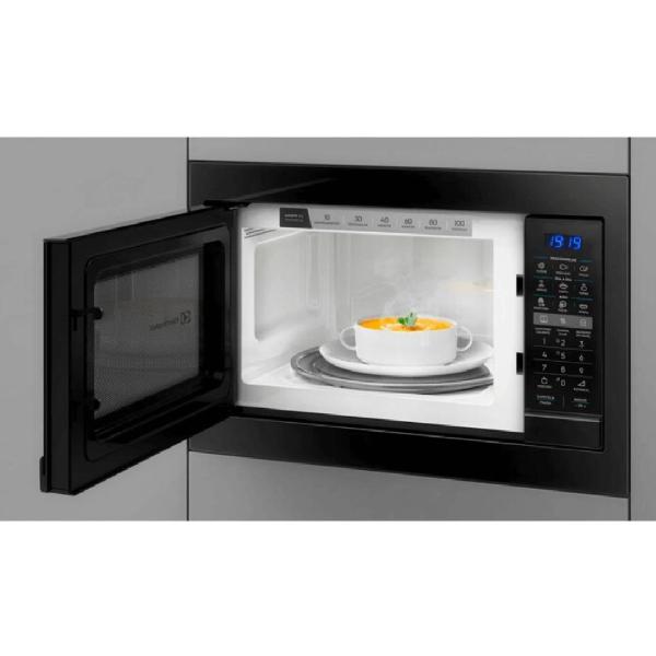 MICROONDAS 30LT EMPOTRABLE 60CM 900W C/DIGITAL  VIDRIO NEGRO/-ELECTROLUX