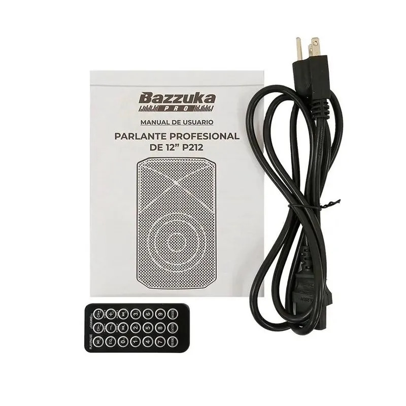 CAJA AMPLIFICADA PROFESIONAL 12" 400W USB/TWS/ NEGRO/-BAZZUKA BZK-P212