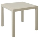 MESA RATAN CUADRADA BEIGE/-PICA