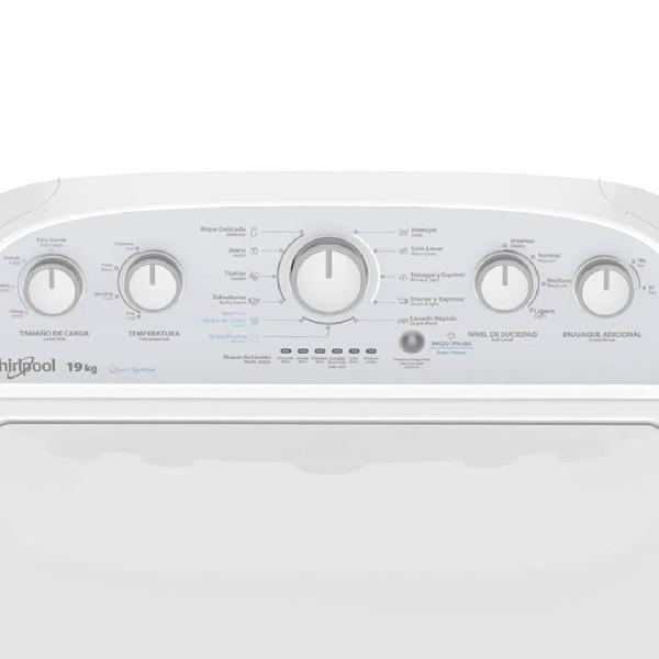 LAVADORA AUTOMATICA 11 CICL CARGA SUPERIOR 42LB/19KG 66X69X107CM BLANCO/-WHIRLPOOL