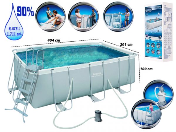 PISCINA TUBO RECTANGULAR DE CELESTE/-ALESSA