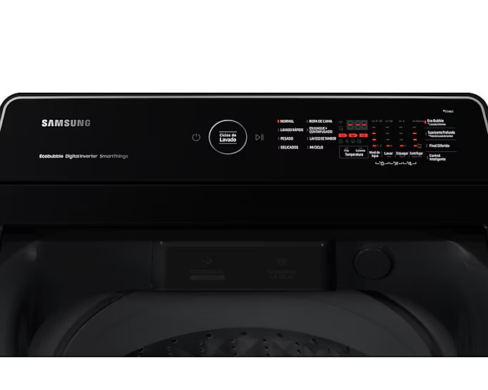 LAVADORA DE ROPA AUTOMATICA 19KG DIGITAL CARGA SUPERIOR 70.1X63.7X10.93CM  GRIS/-SAMSUNG