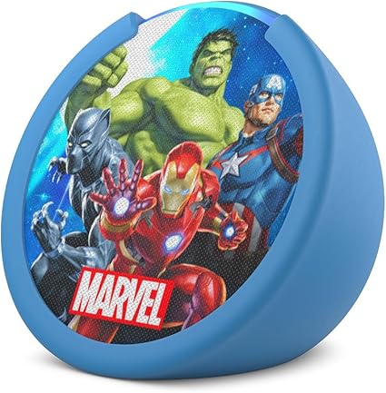 PARLANTE AMAZON INTELIGENTE COMPACTO BT MARVELS AVENGERS AZUL/-AMAZON