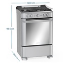 COCINA A/GAS 76CM SILVER/EM6040FG1-MABE