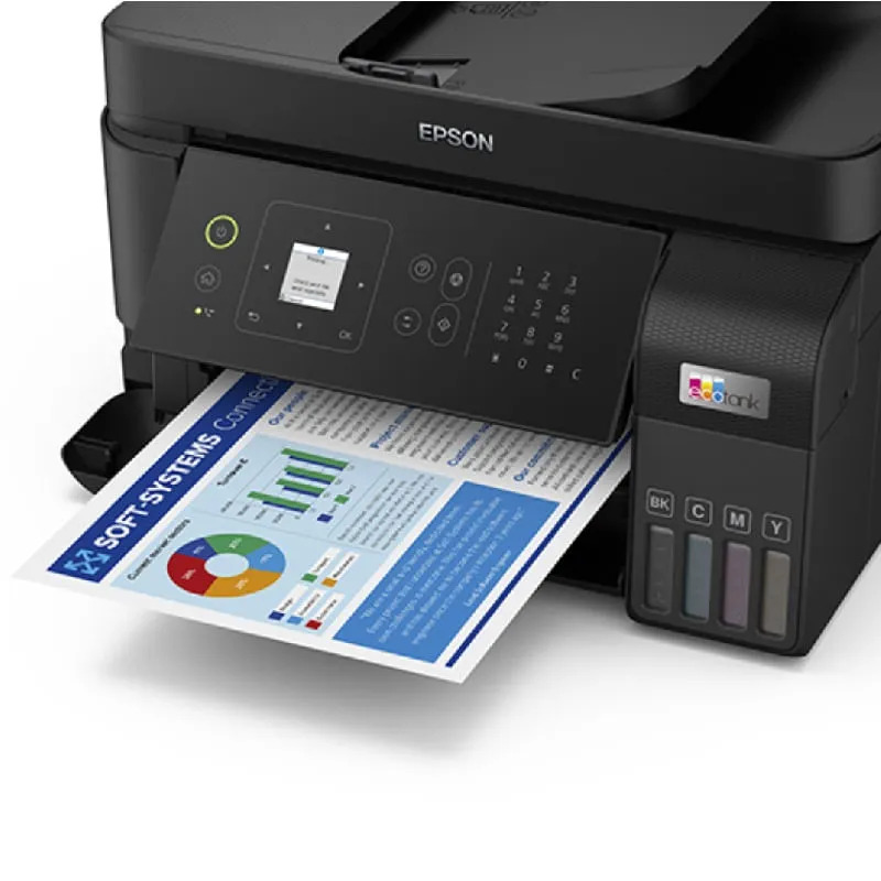 IMPRESORA COPIADORA/ESCANEA/FAX/WIFI ECO TANK NEGRO/-EPSON L5590