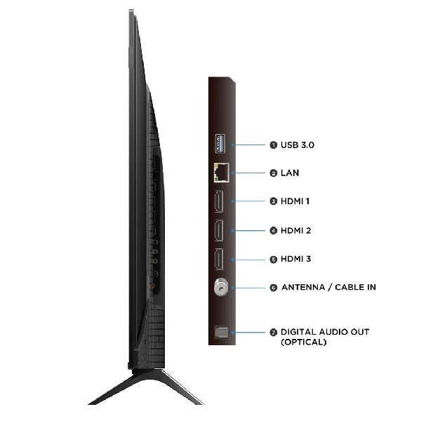 TELEVISOR 75 UHD SMART 4K QLED ANDROID GOOGLE TV NEGRO/-TCL