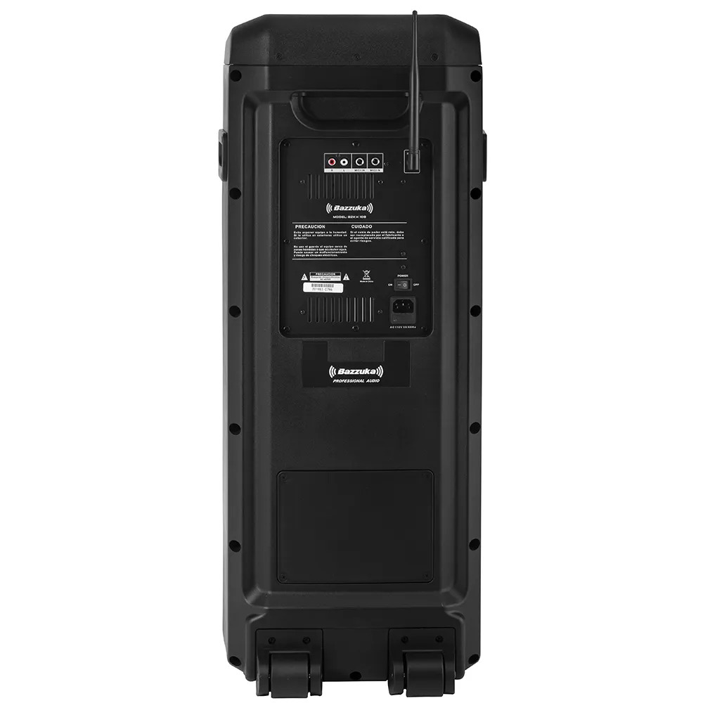 CAJA AMPLIFICADA USB/BT/FM/AUX/LED NEGRO/